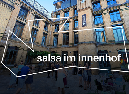 salsa kurs im innenhof